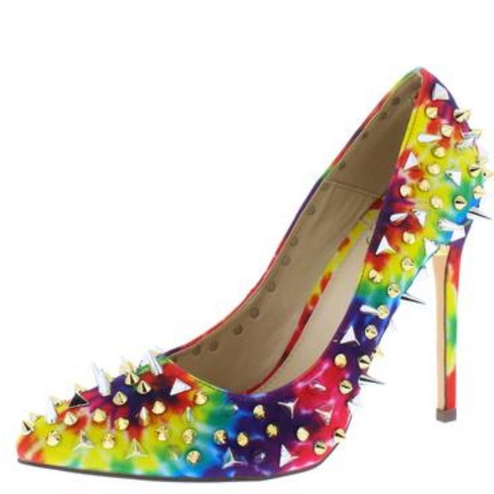 LILIANA Rainbow Shayla High Heels SIZE 7 & 8 Sunning Stilettos - NIB